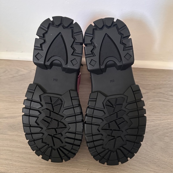 Club Exx Pink Platform Combat Boots - Women's Chunky Lace-Up Boots - Picture 6 of 6